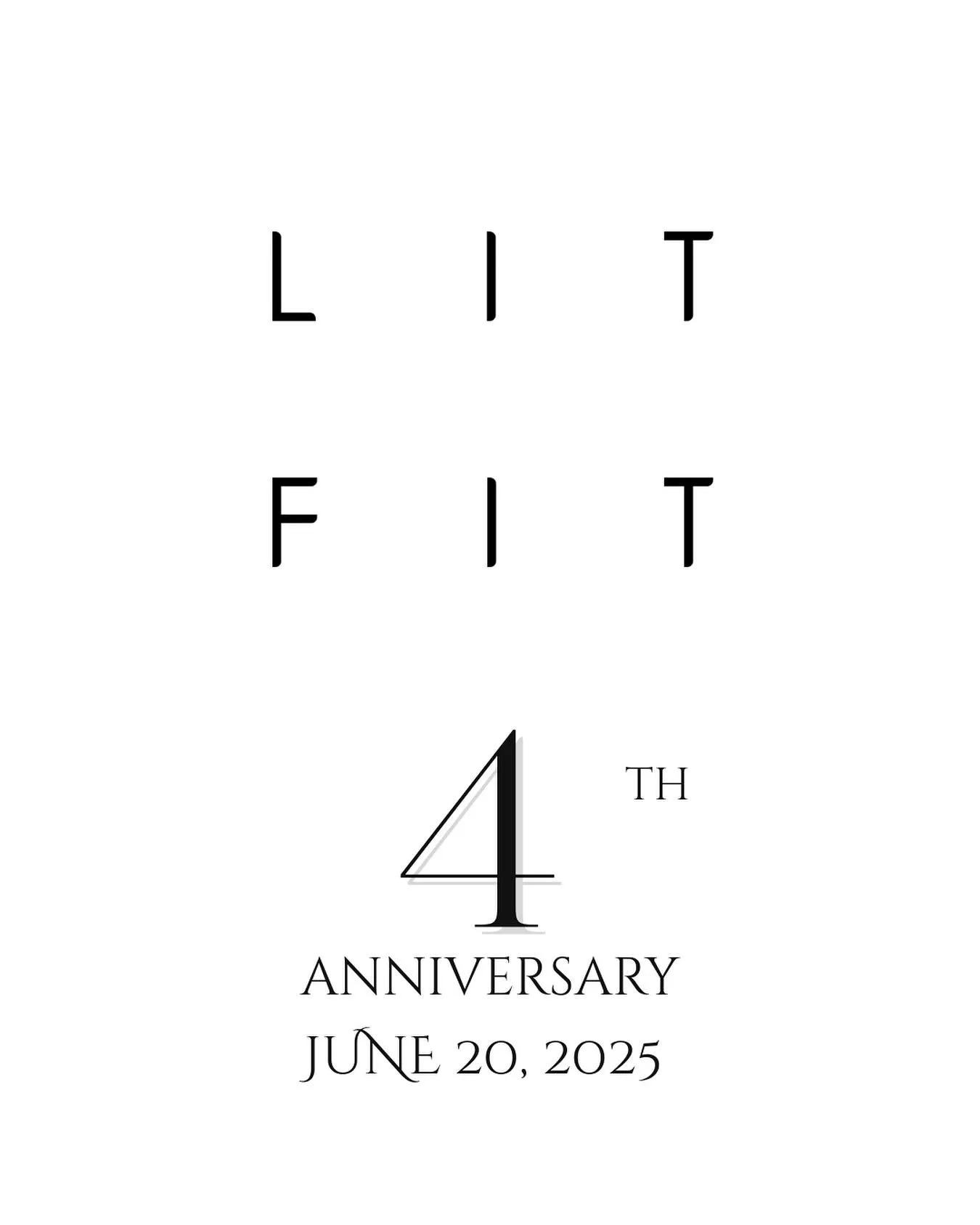 おかげさまで、LIT FITは本日、4周年を迎えました。